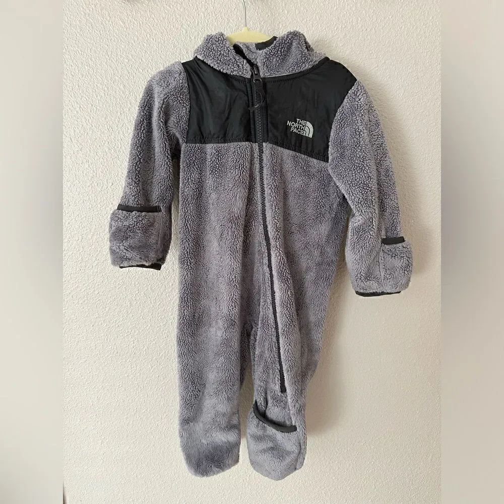The North Face Infant Unisex Gray Oso One Piece Jacket 6-12 mos